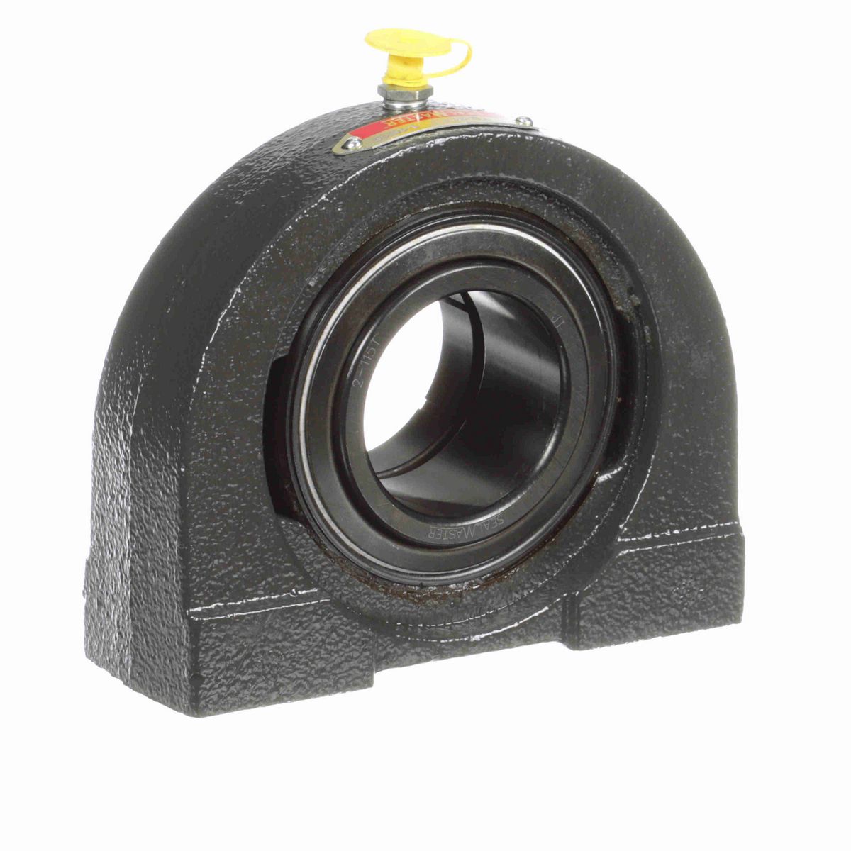 Sealmaster Mounted Cast Iron Tapped Base Pillow Block Ball Bearing - 52100 Bearing Steel, Black Oxided - Concentric Lock - TB-31T