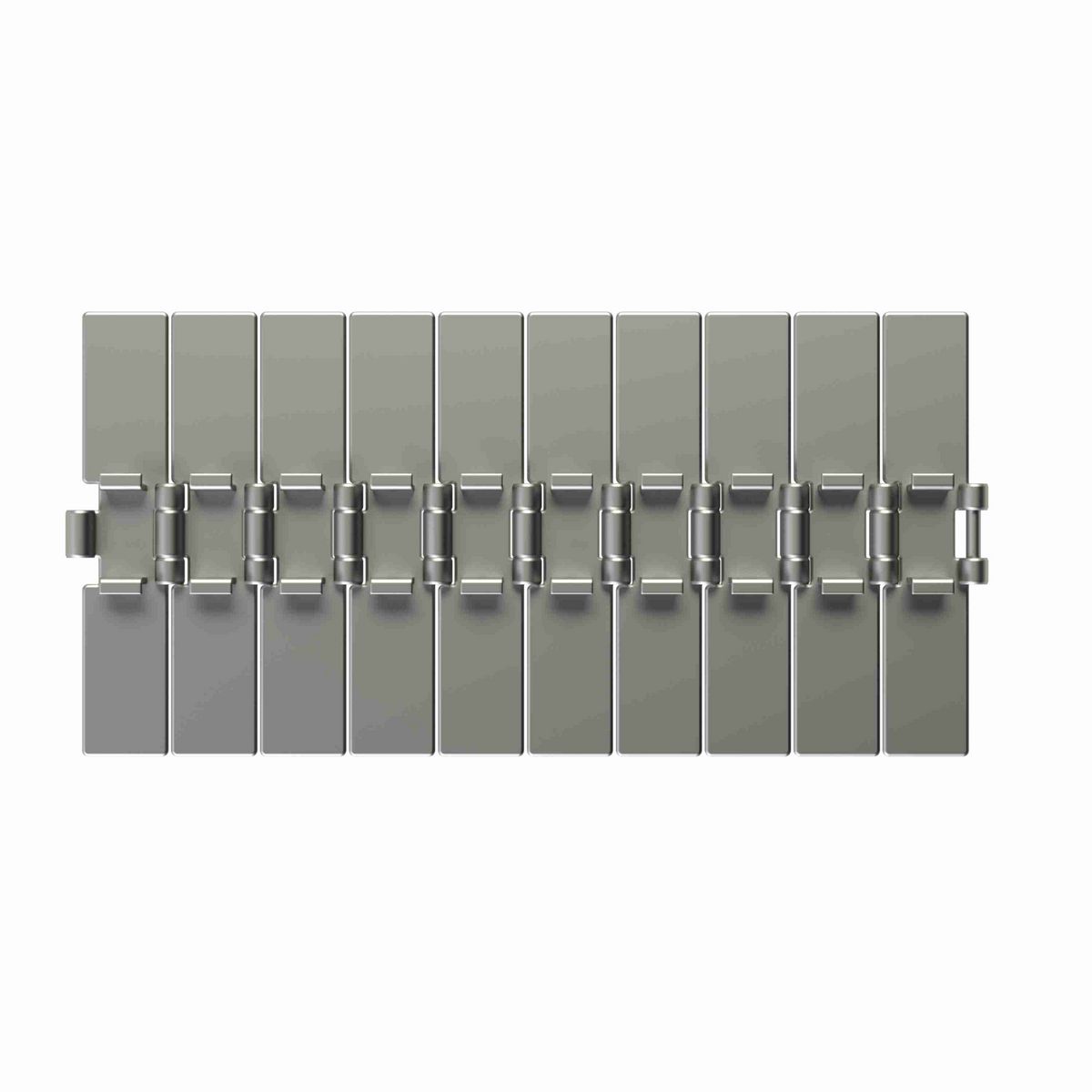 Rexnord 815TAB Straight Running Solid Top, Material: Carbon Steel, Width: 7.5in, Pitch: 1.5in - 763.93.72