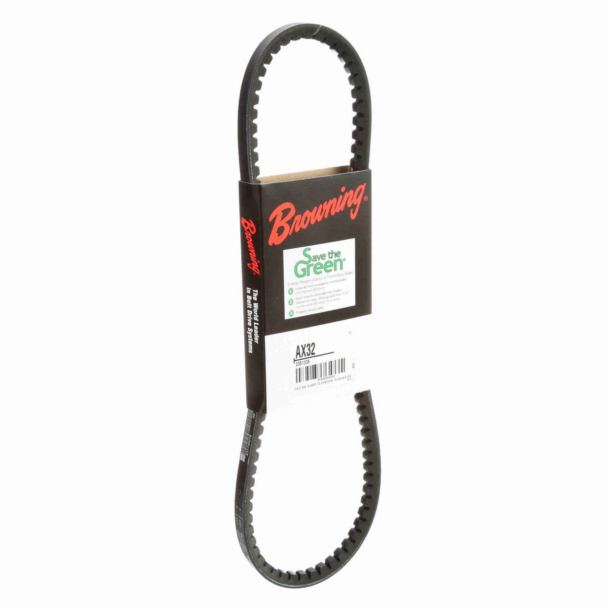 Browning EPDM Notched Belt 98% Efficient - AX32
