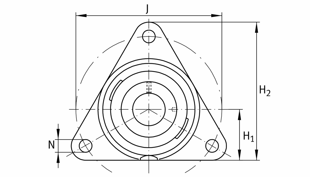 Фланцевый корпус INA PCFTR30-XL (PCFTR30)