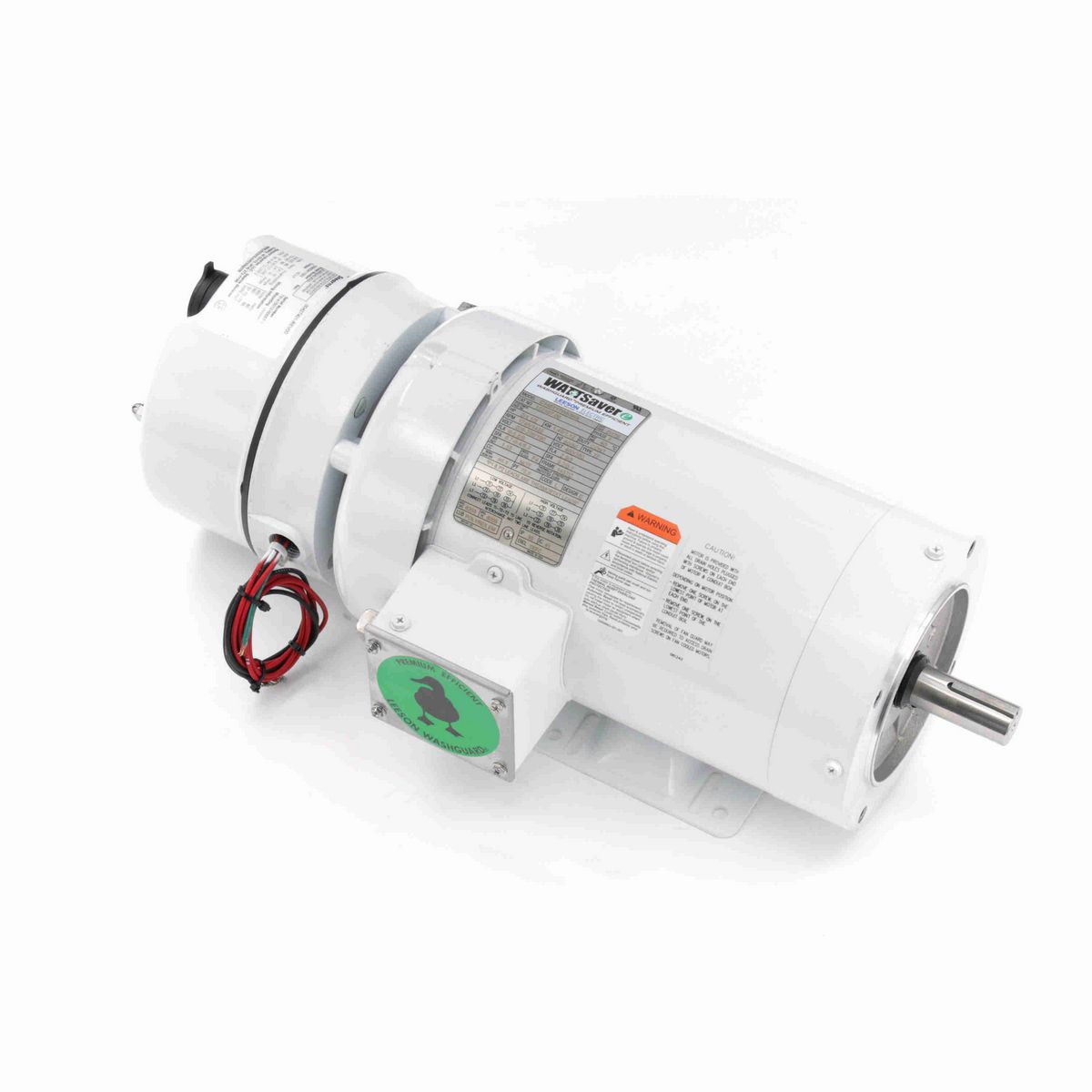 LEESON White Duck™ Brake Motor, 2 & 1.50 HP, 3 Ph, 60 & 50 Hz, 230/460 & 190/380 V, 1800 & 1500 RPM, 145TC Frame, TEFC - 122197.00