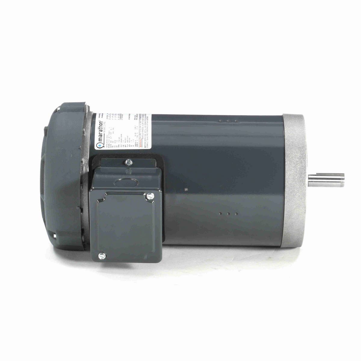 LEESON General Purpose Motor, 1.50 & 1.50 HP, 3 Ph, 60 & 50 Hz, 230/460 & 190/380 V, 1800 & 1500 RPM, 56C Frame, TEFC - G541A