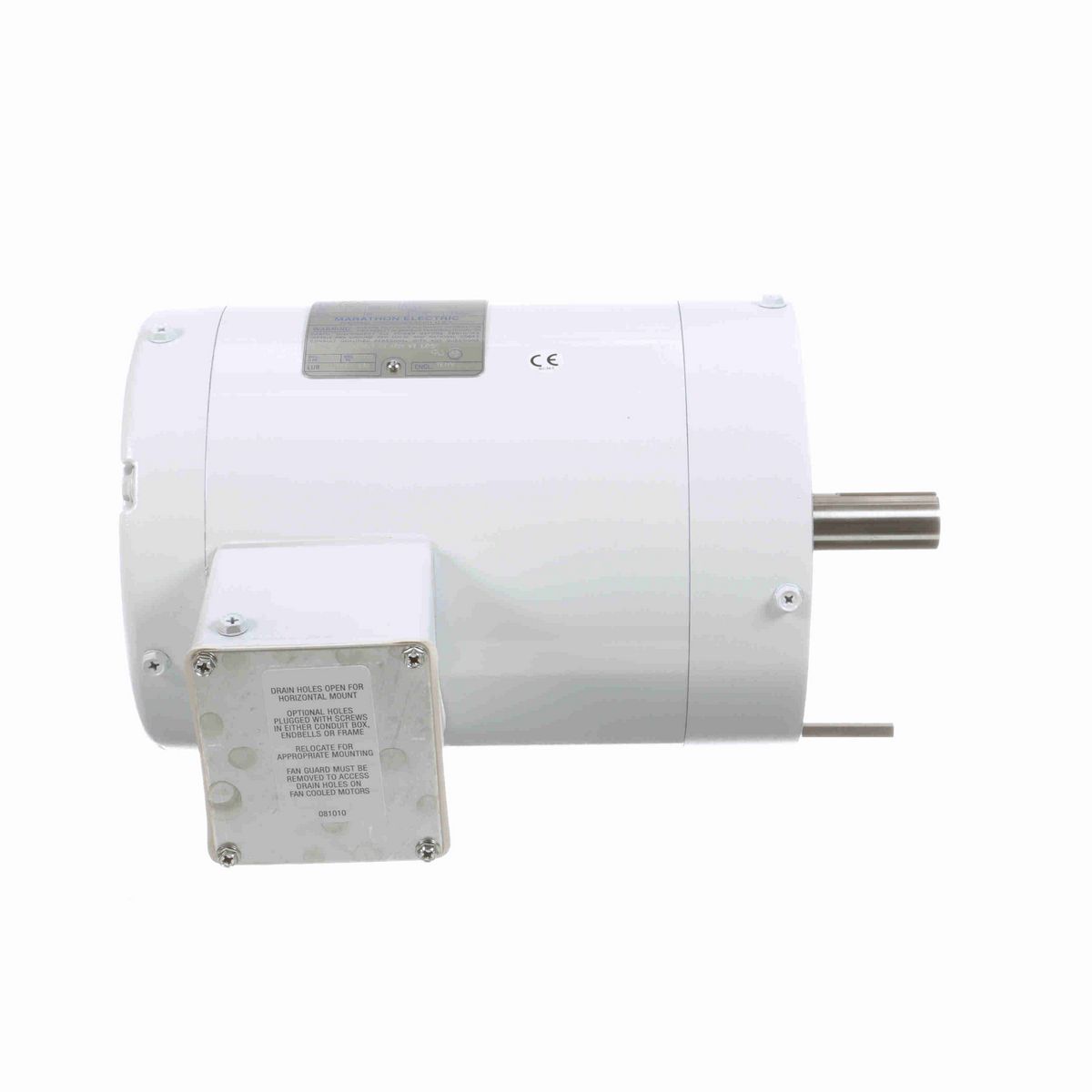 LEESON General Purpose Motor, 1 HP, 3 Ph, 60 Hz, 208-230/460 V, 1800 RPM, 143TC Frame, TENV - N647