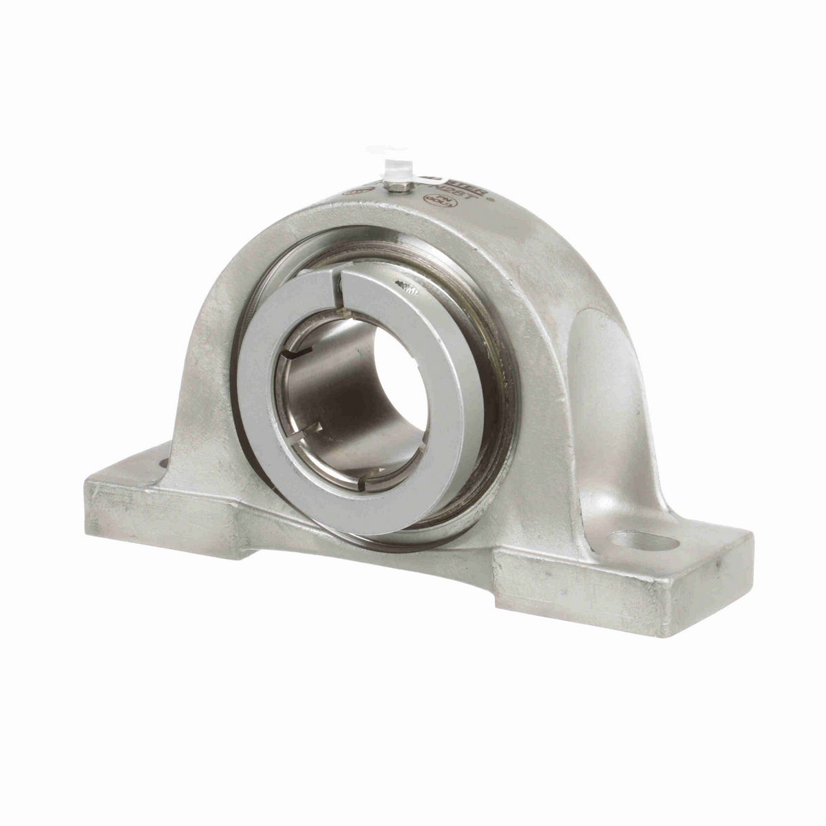 Sealmaster Mounted Stainless Steel Two Bolt Pillow Block Ball Bearing - 52100 Bearing Steel, Phosphorus Nickel Coated - Concentric Lock - Corrosion Resistant - CRPS-PN28T
