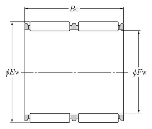 Игольчатый роликоподшипник NTN K60X66X37.8XZW