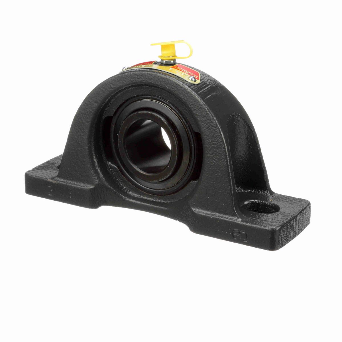 Sealmaster Mounted Cast Iron Two Bolt Low Base Pillow Block Ball Bearing - 52100 Bearing Steel, Black Oxided - Setscrew Lock - NPL-19