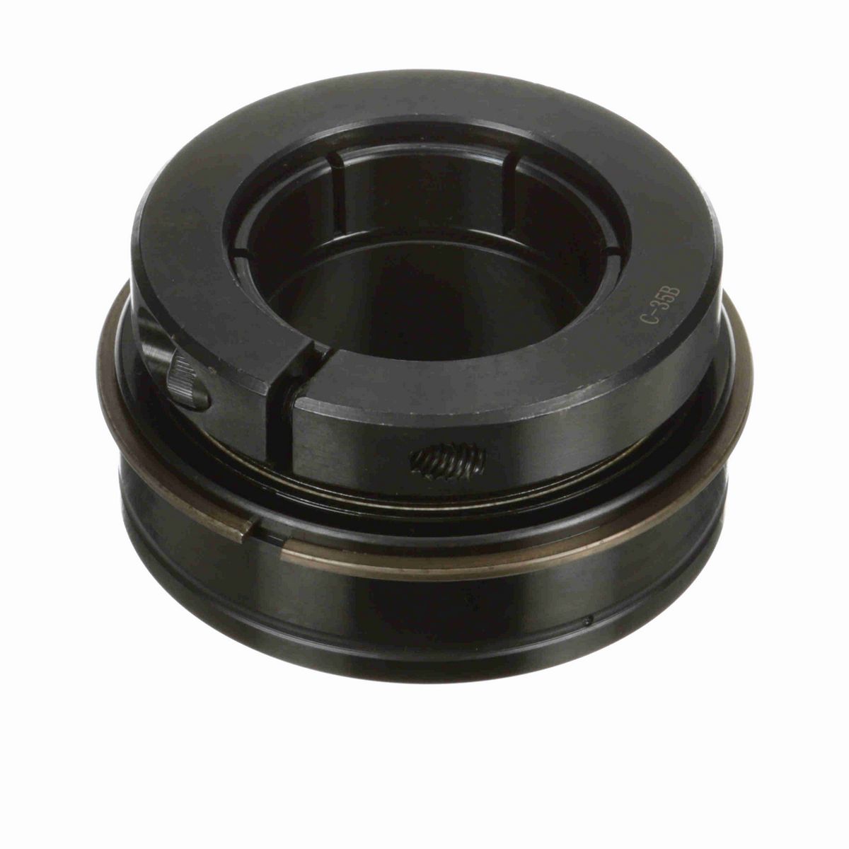 Sealmaster Mounted Insert Only Ball Bearing - 52100 Bearing Steel, Black Oxided - Concentric Lock - ER-35T