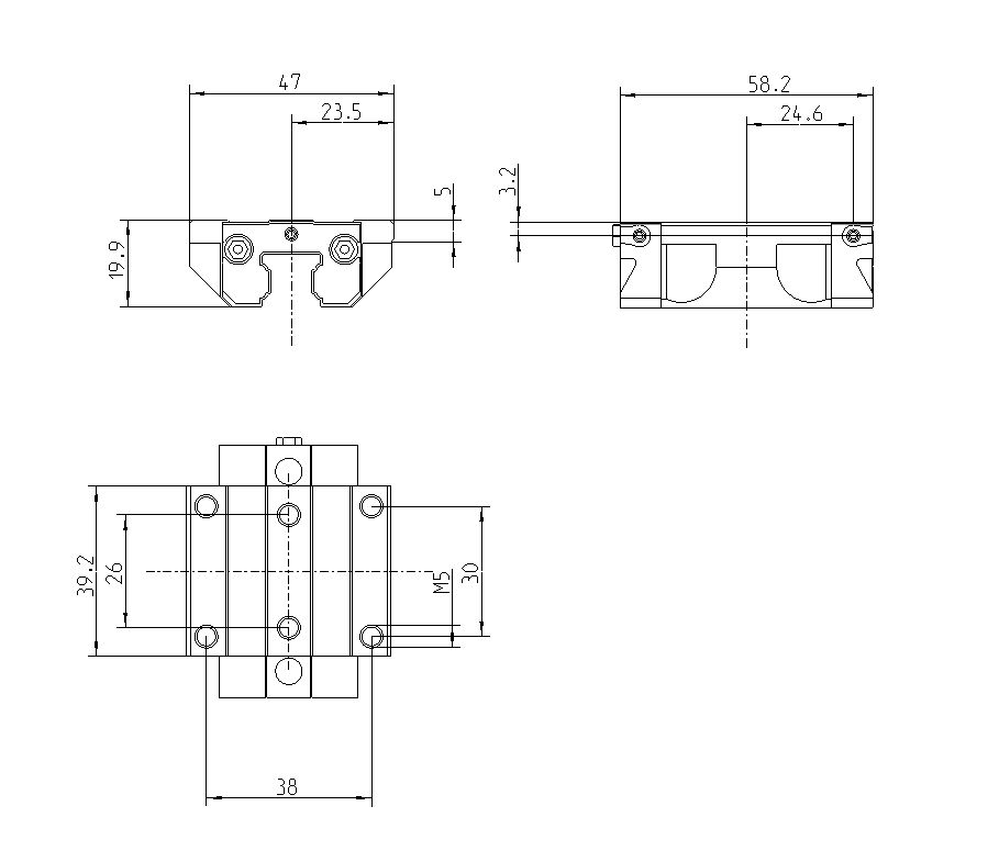 Шариковая каретка из углеродистой стали Bosch Rexroth KWD-015-FNS-C1-N-1 [R165111420]