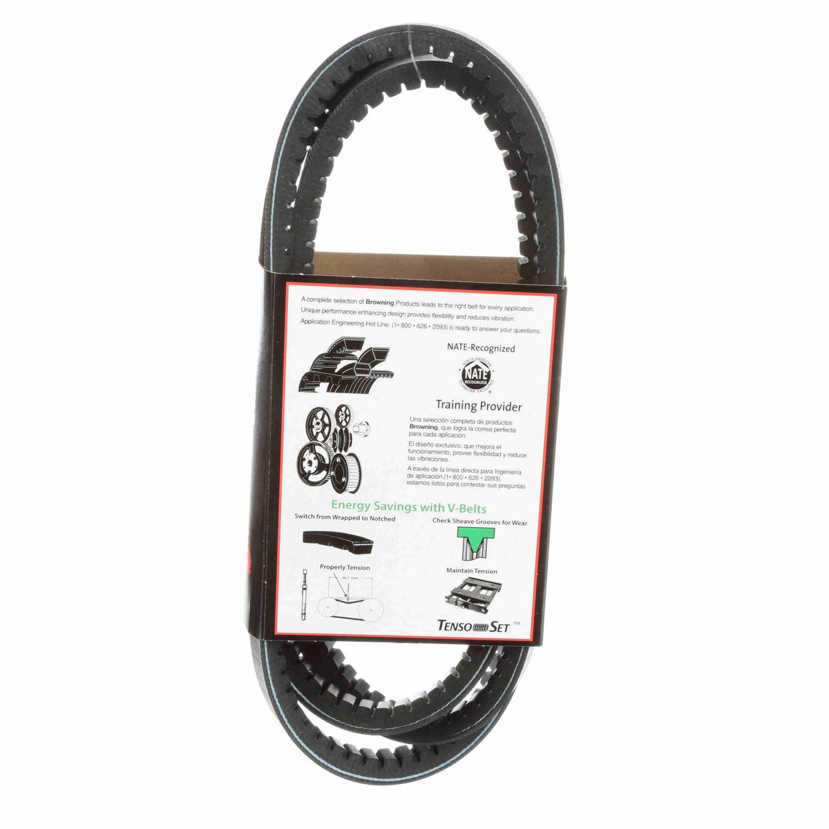 Browning EPDM Notched Belt 98% Efficient - BX80