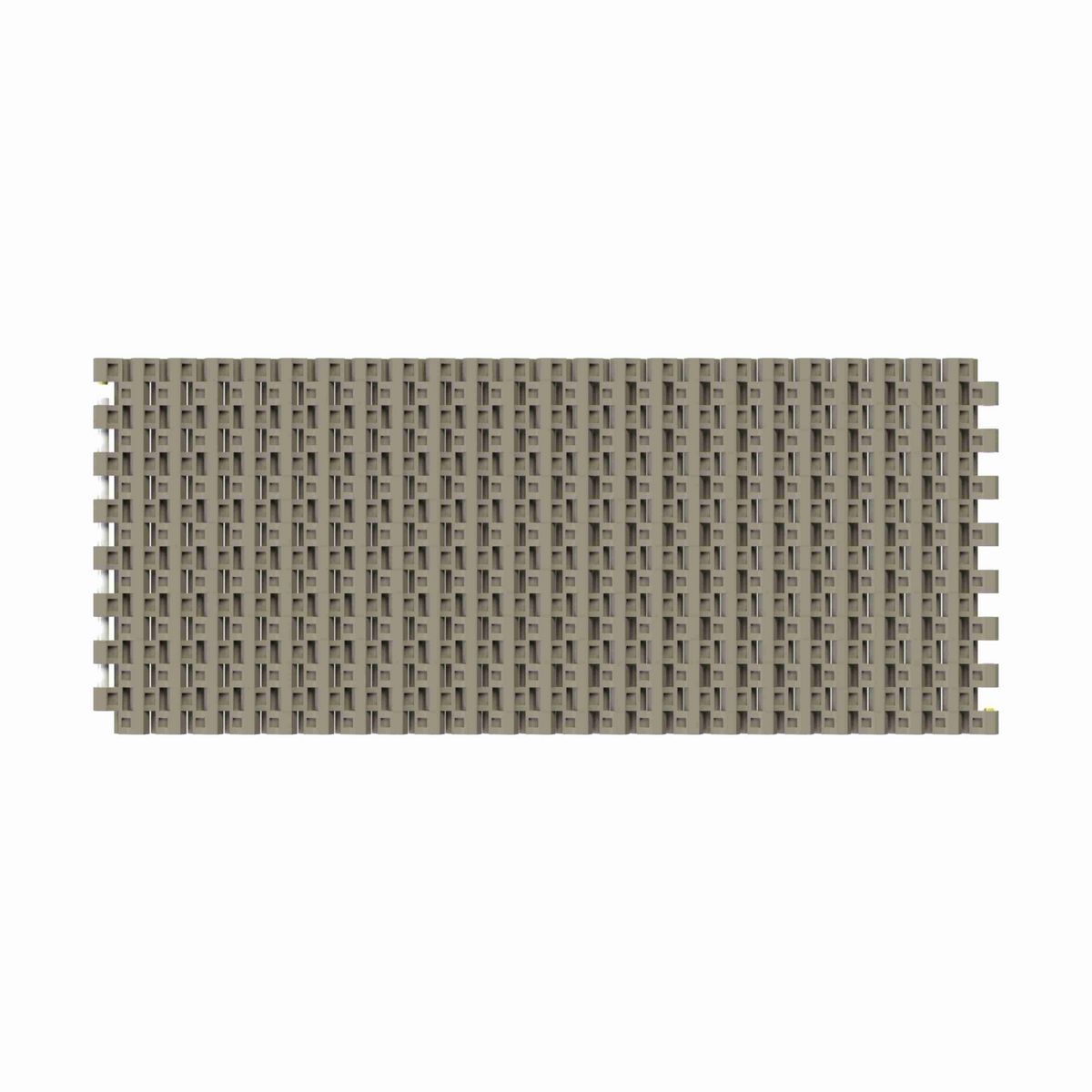 Rexnord 1505 RubberTop® Straight Running RubberTop®, Material: Grey Tough Composite, Width: 6in, Pitch: 15mm - TCF1505-6