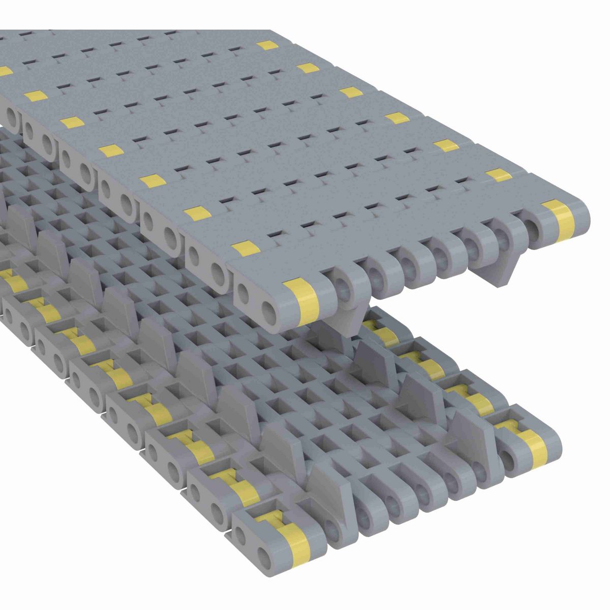 Rexnord 8505 Straight Running Solid Top, Material: Silver Platinum Series™ X, Width: 3.25in, Pitch: 0.75in - 10286182