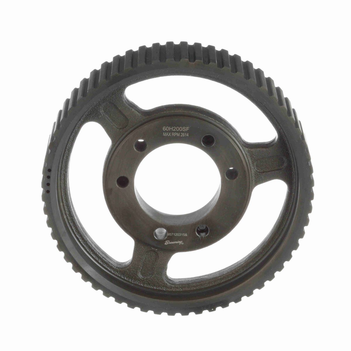 Browning Steel Bushed Bore Gearbelt Pulley - 60H200SF