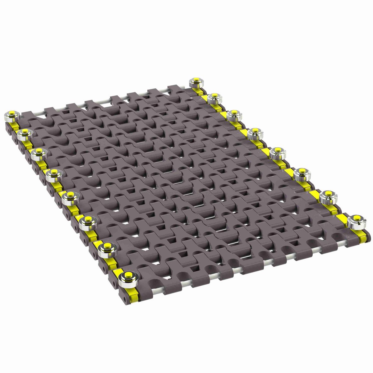 Rexnord 7956B Side-flexing Flush Grid, Material: Brown High Performance, Width: 12in, Pitch: 1.25in - 81450661