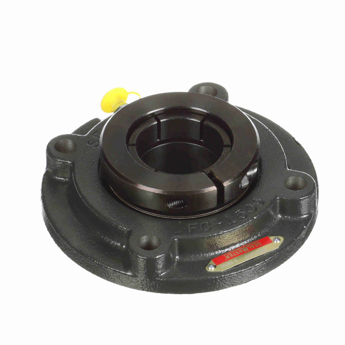 Sealmaster Mounted Cast Iron Flange Cartridge Ball Bearing - 52100 Bearing Steel, Black Oxided - Concentric Lock - MFC-31T
