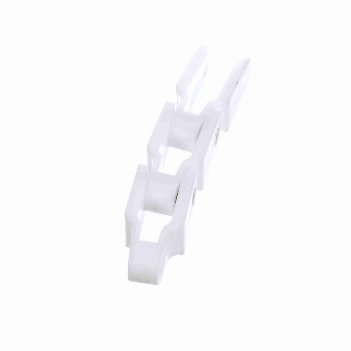 System Plast 600F Side-flexing Solid Top, Material: White Low Friction, Width: 42mm, Pitch: 2.5in - LFW600F