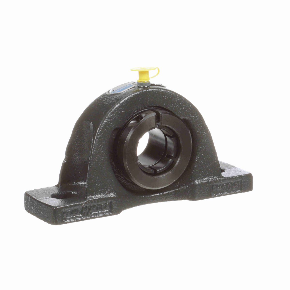 Sealmaster Mounted Cast Iron Two Bolt Pillow Block Ball Bearing - 52100 Bearing Steel, Black Oxided - Concentric Lock - NP-206TM