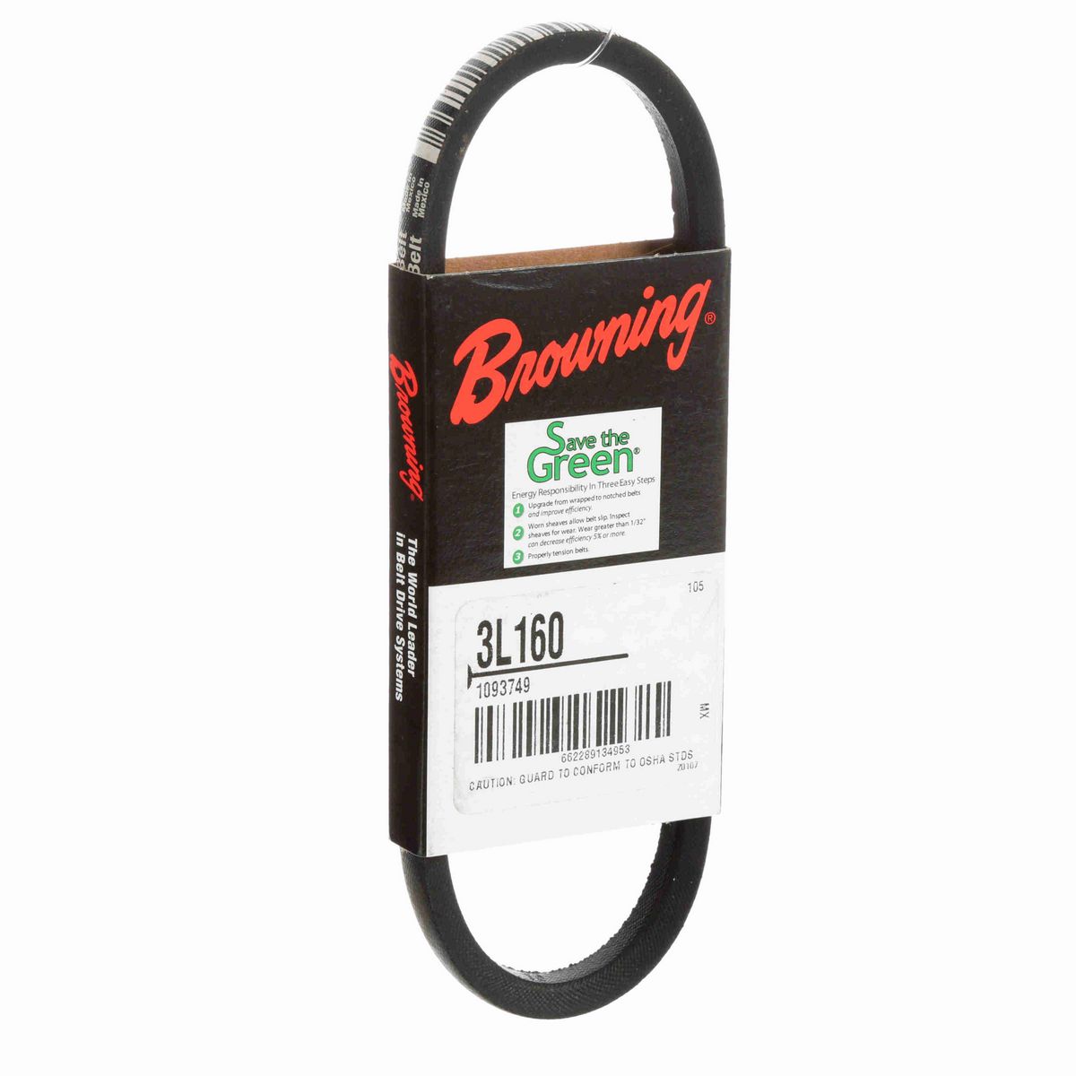 Browning Rubber FHP Belt - 3L160