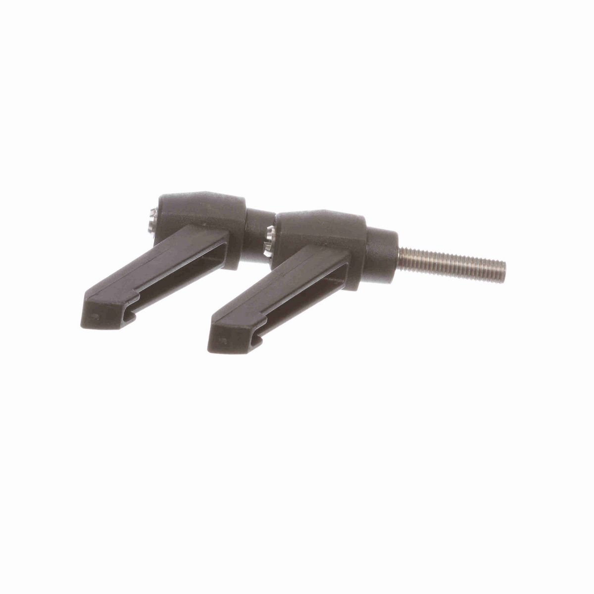 System Plast Ratchet Handle (Male); Thread: M10 x 1.5, Handle Length: 3.13-in Stud Length: 1.57-in, Color: Black - RH-30-BK-MSM10-40