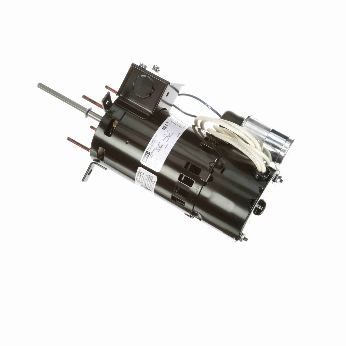 FASCO Draft Inducer Motor, 1/10 HP, 1 Ph, 60 Hz, 115 V, 3000 RPM, 1 Speed, 3.3" Diameter, OAO - D410