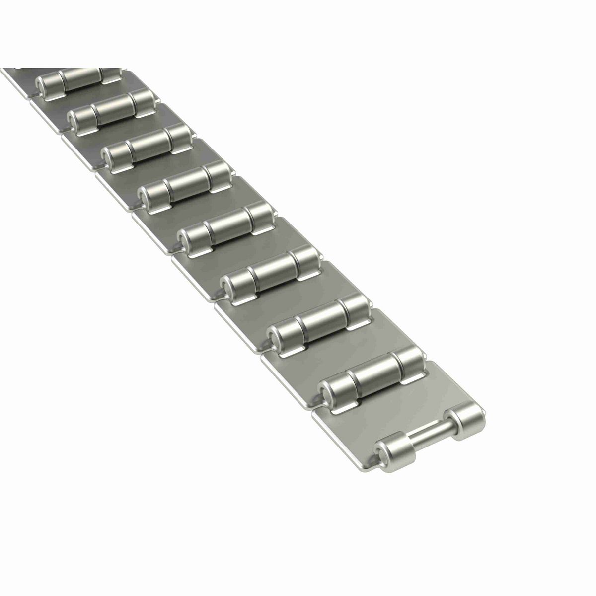 Rexnord 815 Straight Running Solid Top, Material: Austenitic Stainless Steel, Width: 2.25in, Pitch: 1.5in - 762.33.21