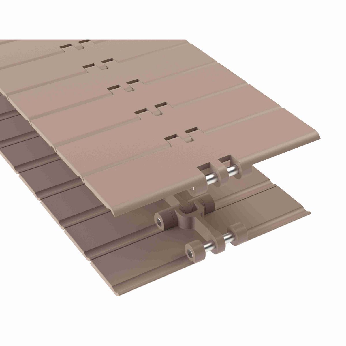 Rexnord 820 Straight Running Solid Top, Material: Tan Low Friction, Width: 4.5in, Pitch: 1.5in - LF820K4-1/2