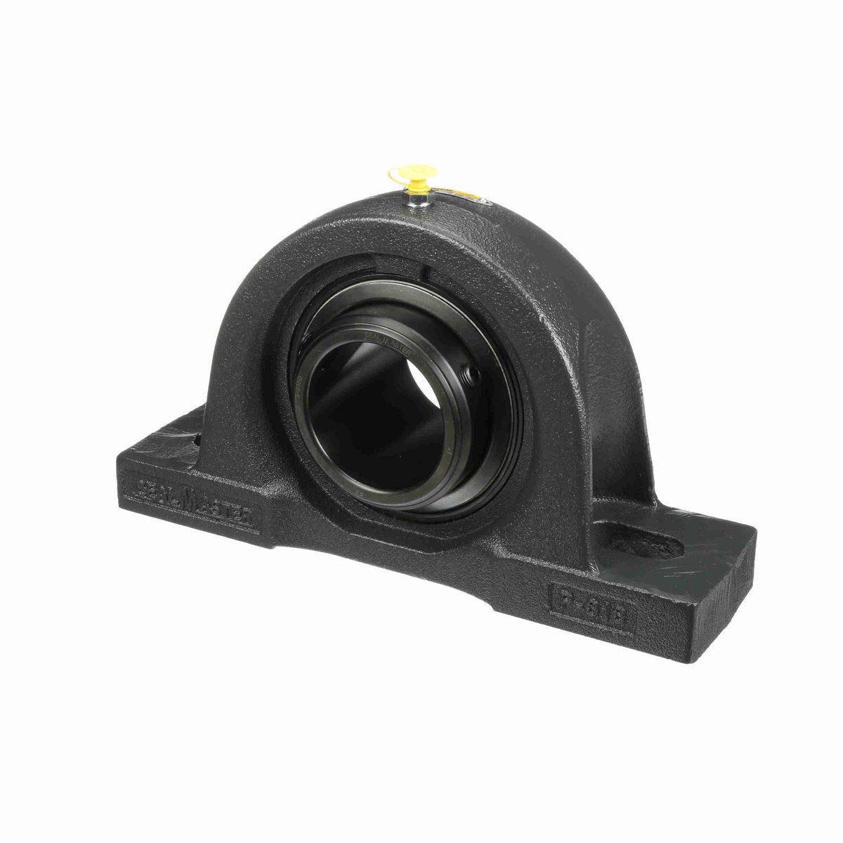 Sealmaster Mounted Cast Iron Two Bolt Pillow Block Ball Bearing - 52100 Bearing Steel, Black Oxided - Double Setscrew Lock - Air Handling Housing Fit, Noise Tested - MPD-47 CXU