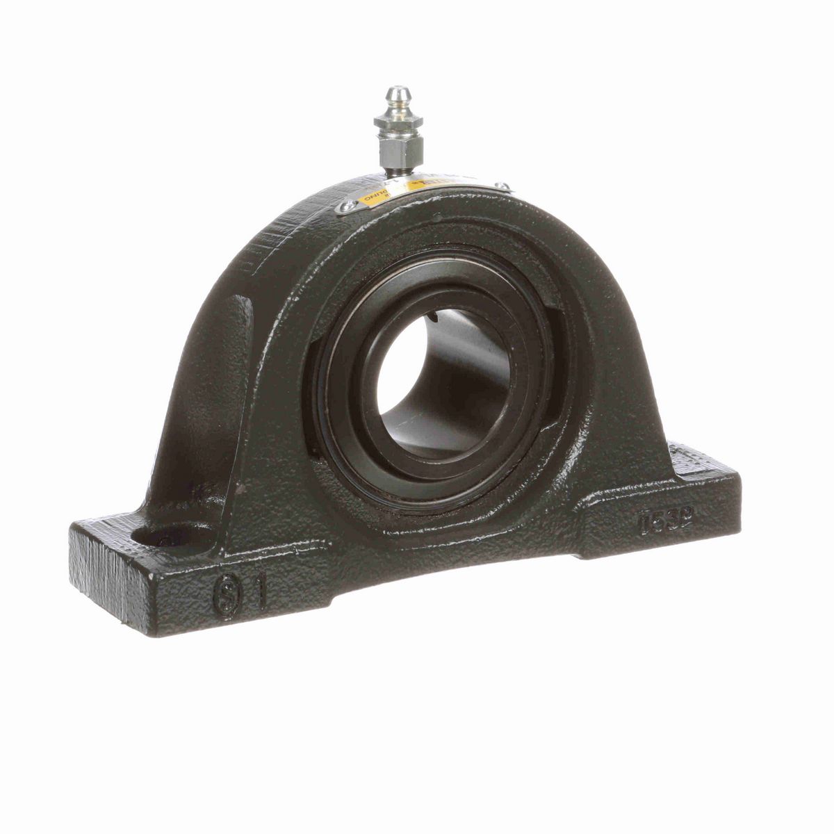 Sealmaster Mounted Cast Iron Two Bolt Pillow Block Ball Bearing - 52100 Bearing Steel, Black Oxided - Setscrew Lock - High Temperature - NP-23 VL