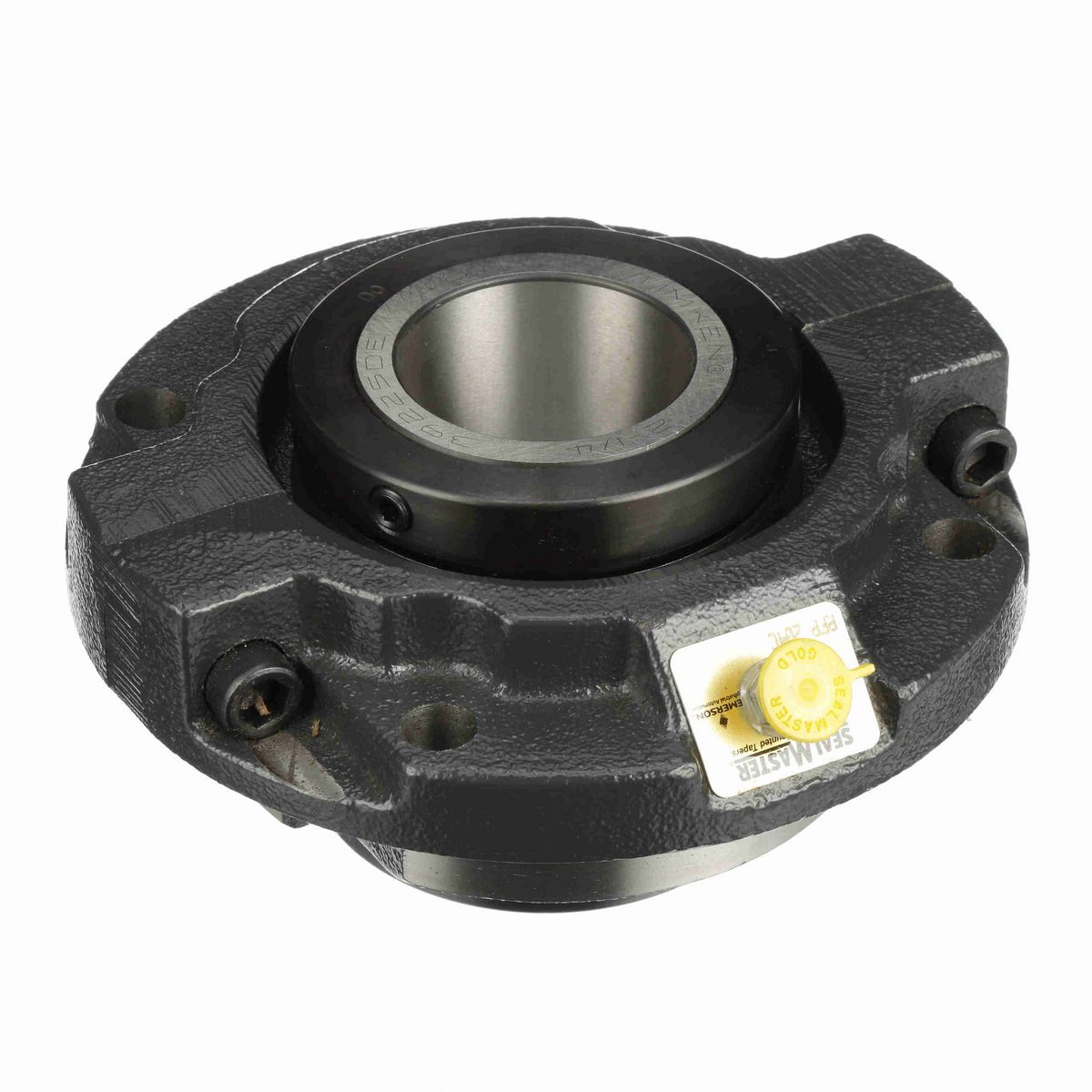 Sealmaster Mounted Cast Iron Piloted Flange Tapered Roller - 52100 Bearing Steel - Double Collar Mount Lock - RFP 204C