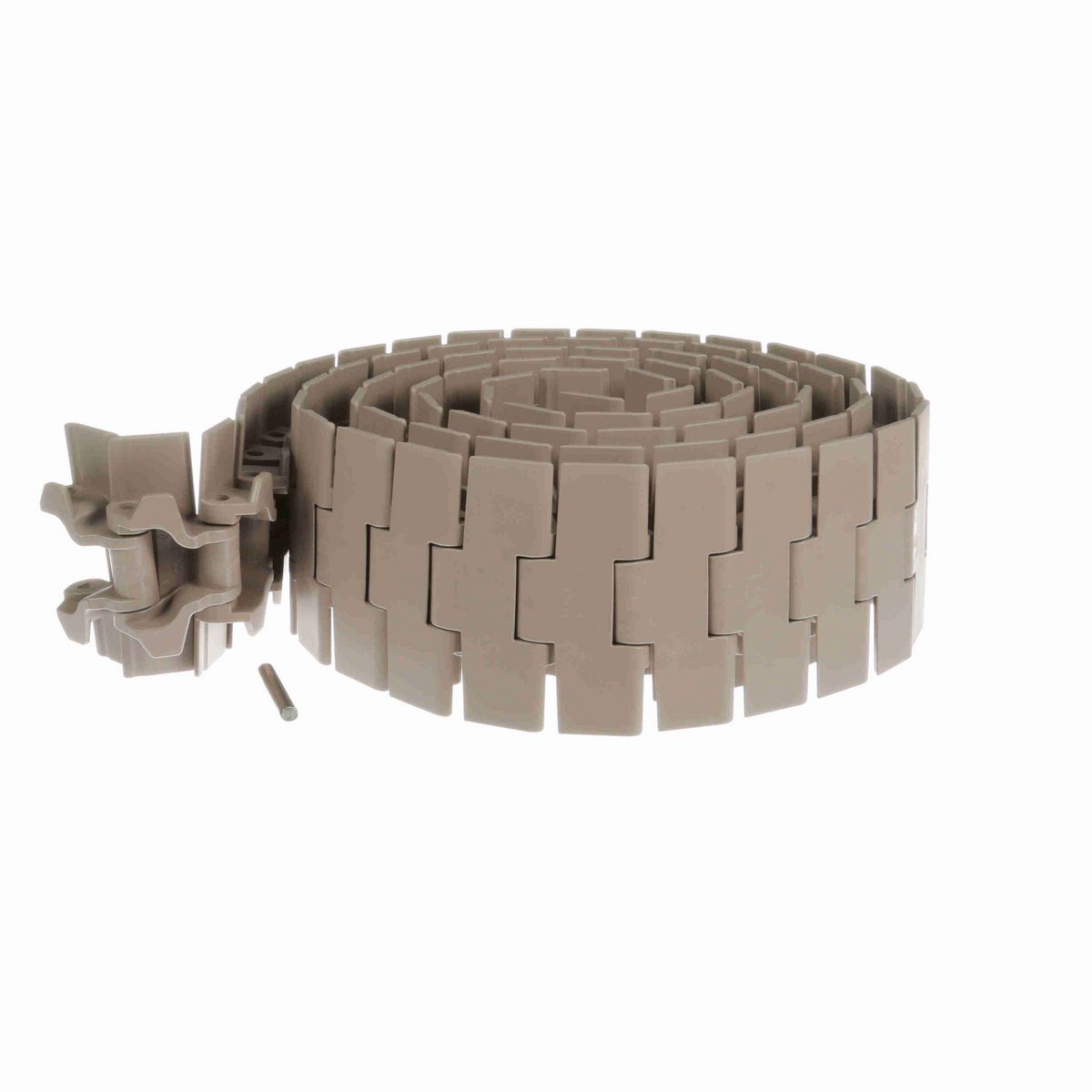 System Plast 882TAB Side-flexing Solid Top, Material: Tan Low Friction, Width: 4.5in, Pitch: 1.5in - LF882TAB-K450