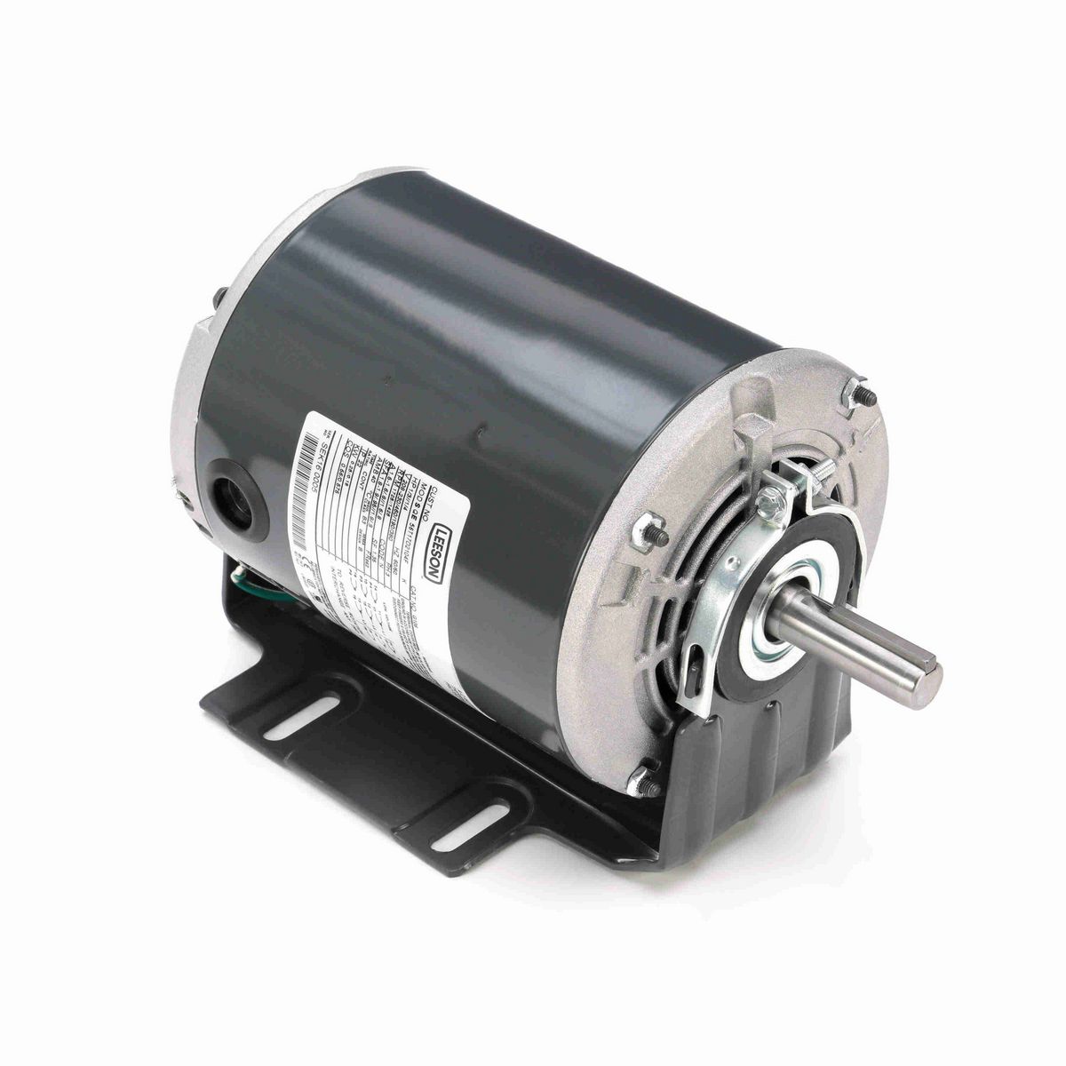 LEESON Fan and Blower Motor, 0.33 & 0.25 HP, 3 Ph, 60 & 50 Hz, 208-230/460 & 190/380 V, 1800 & 1500 RPM, 56Z Frame, DP - G106