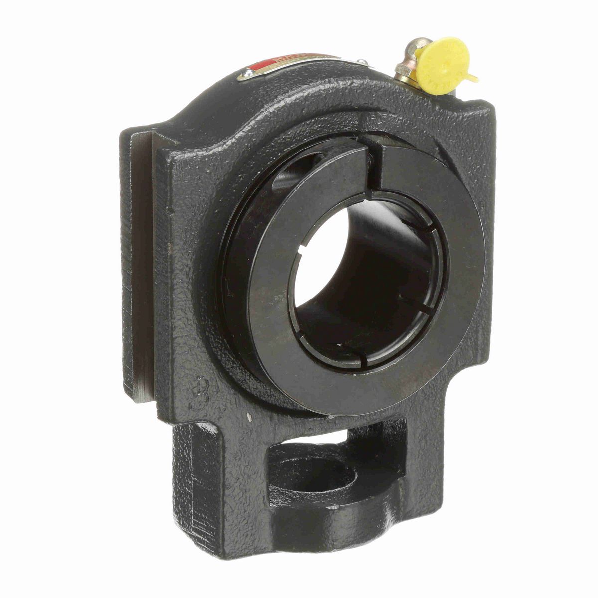 Sealmaster Mounted Cast Iron Wide Slot Take Up Ball Bearing - 52100 Bearing Steel, Black Oxided - Concentric Lock - ST-32T