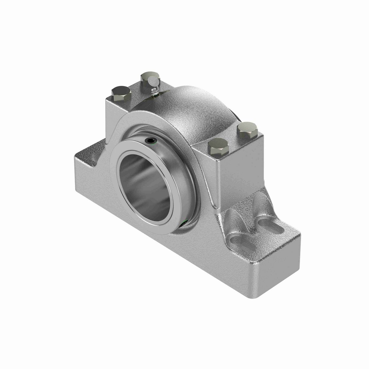Sealmaster Mounted Flouropolymer Coated Cast Iron Four Bolt Pillow Block Tapered Roller - 52100 Bearing Steel - Collar Mount Lock - Corrosion Resistant - RPBA 415-C4 CR