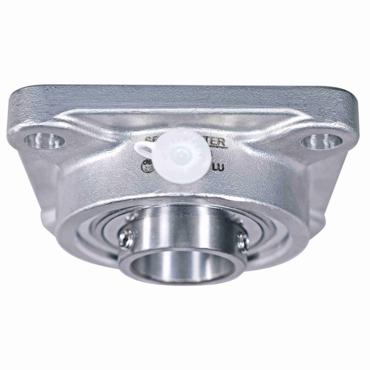 Sealmaster Mounted Stainless Steel Four Bolt Flange Ball Bearing - 440C Stainless Steel - SS Setscrew Lock - Corrosion Resistant - CRFS-SS23