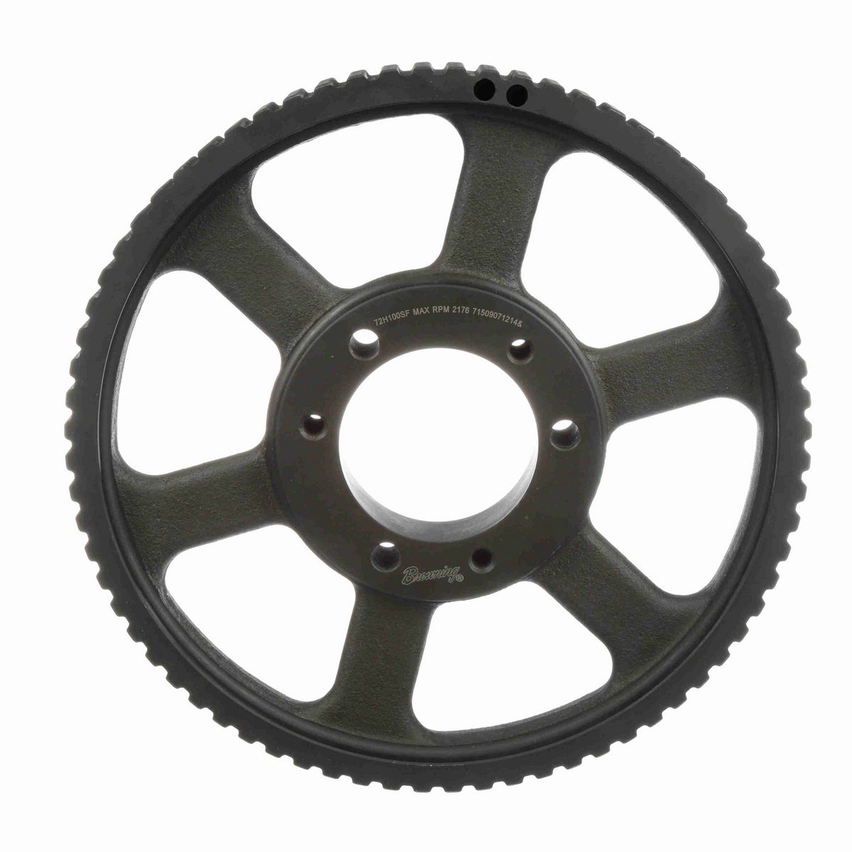 Browning Steel Bushed Bore Gearbelt Pulley - 72H100SF