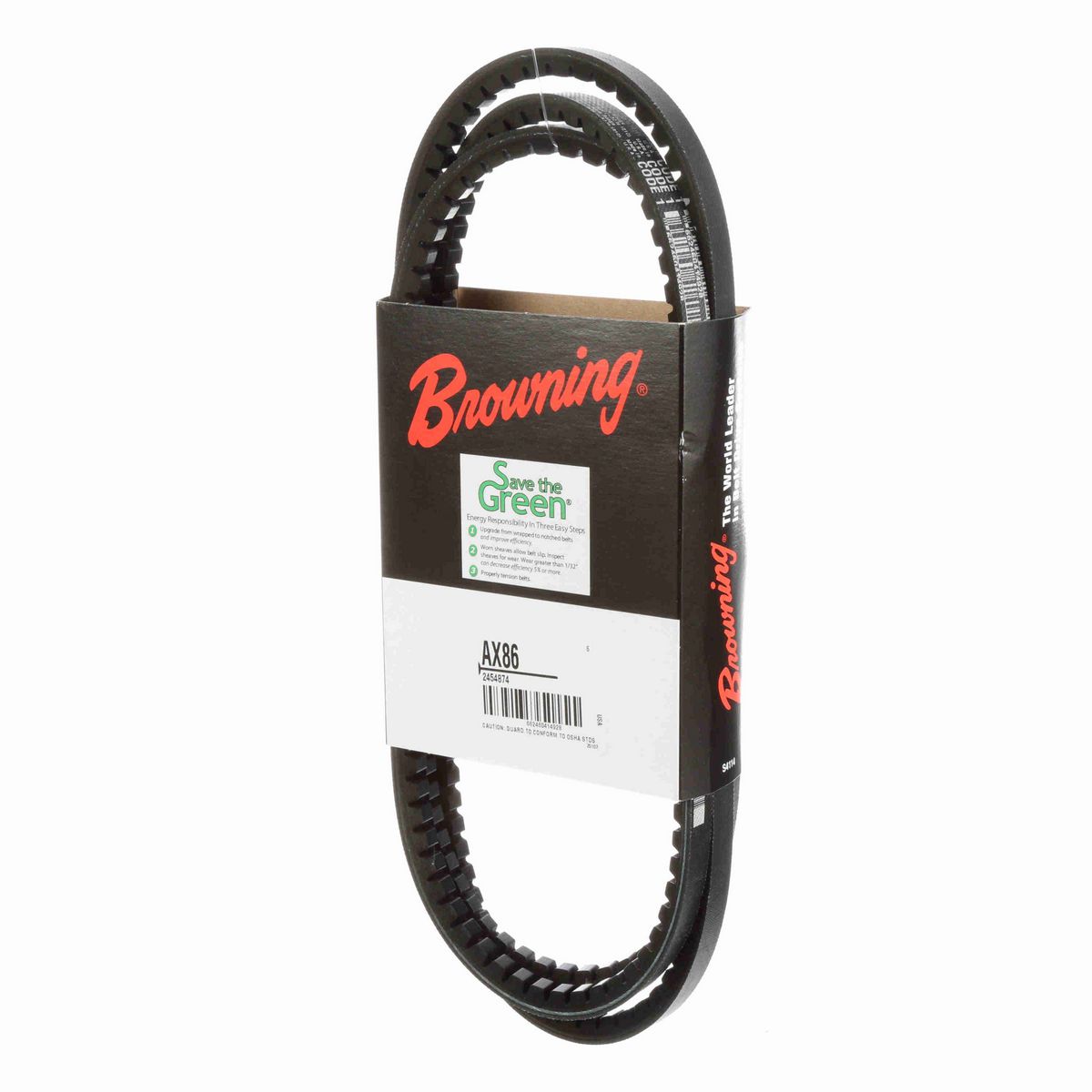 Browning EPDM Notched Belt 98% Efficient - AX86