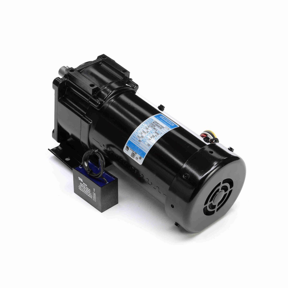 LEESON Parallel Shaft Gearmotor, 0.16 HP, 1 Ph, 60 Hz, 115 V, 16 RPM, 38 Frame, TEFC - M1145030.00