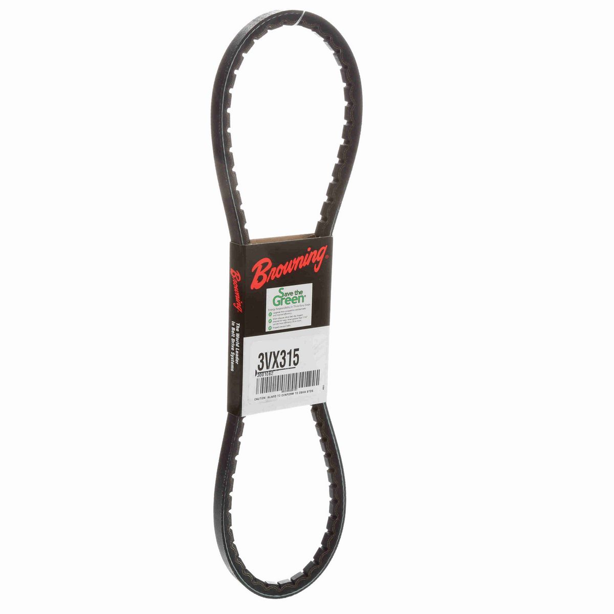 Browning EPDM Notched Belt 98% Efficient - 3VX315