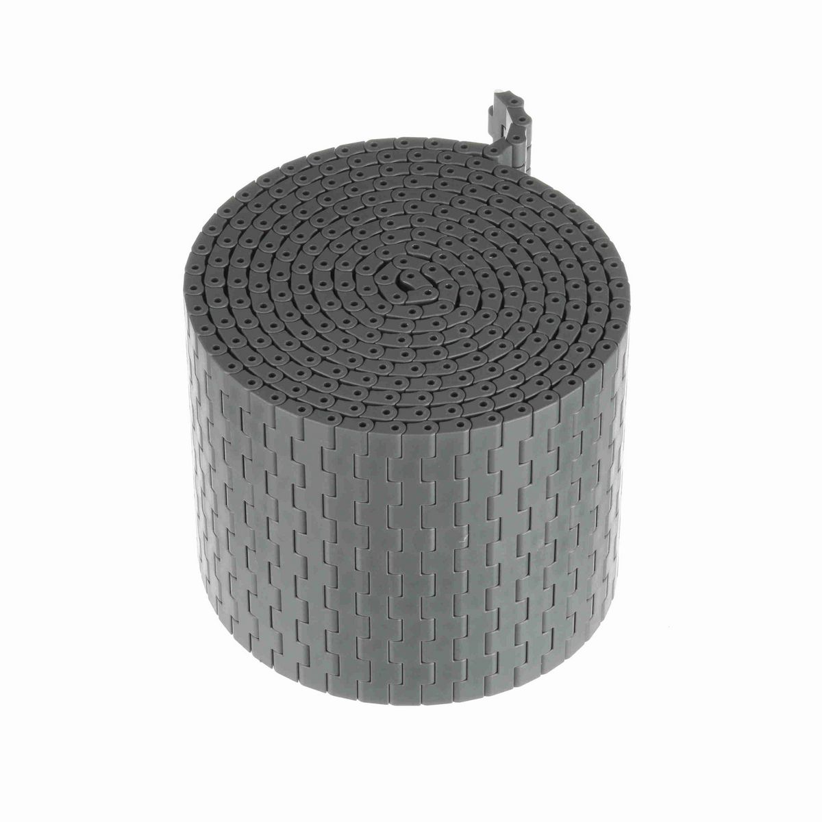 System Plast 2121FT Straight Running Solid Top, Material: Gray Low Friction, Width: 6in, Pitch: 0.5in - LFG2121FT-K600