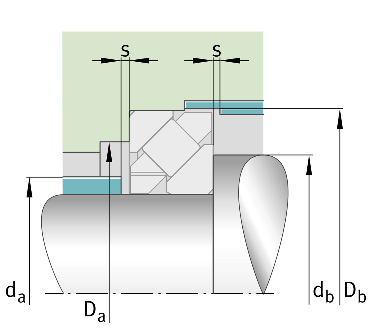 Радиально-упорный подшипник INA F-557494.SGL