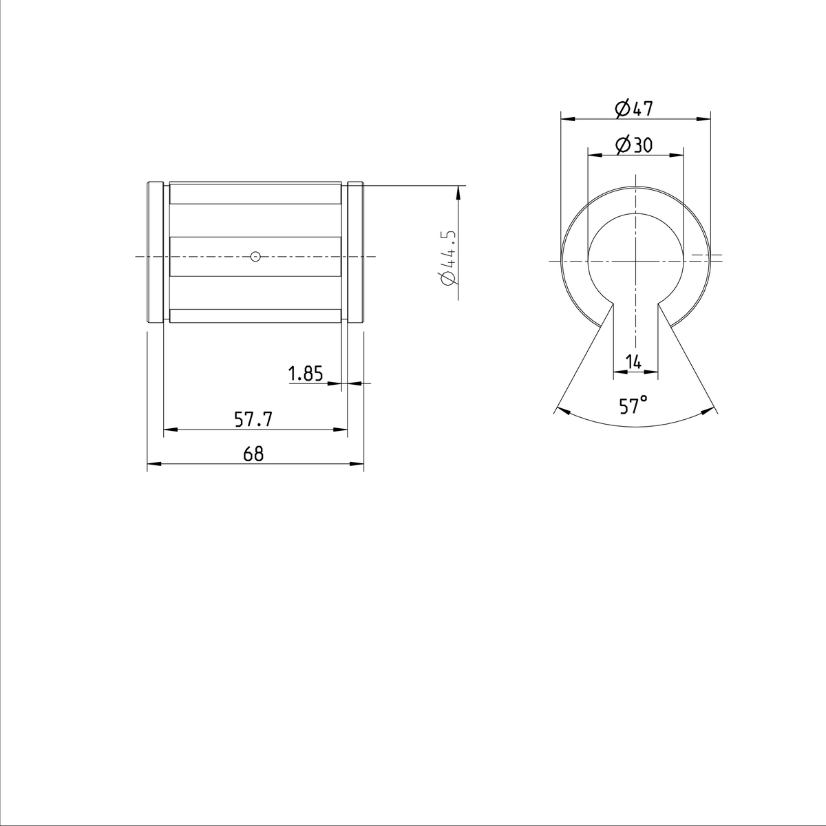 Суперлинейная втулка Bosch Rexroth KBA-O-30-D [R067113040]