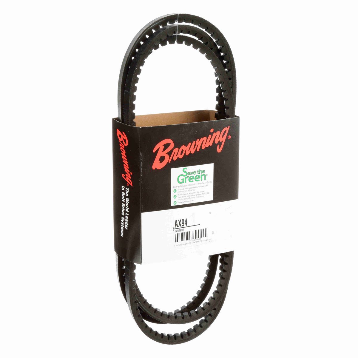Browning EPDM Notched Belt 98% Efficient - AX94