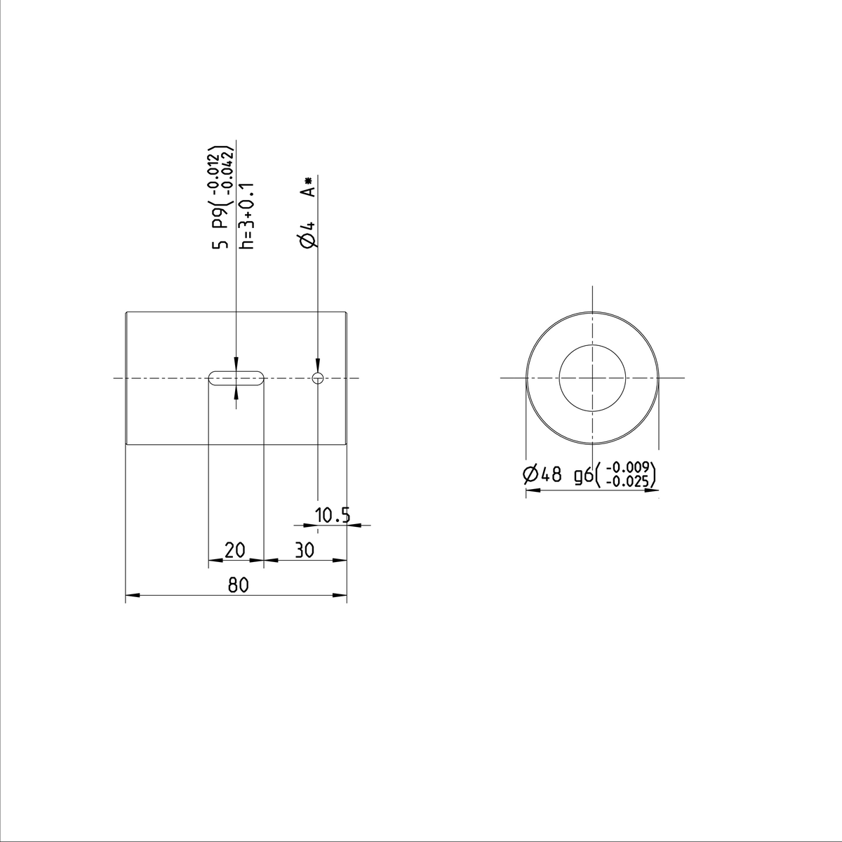 Одинарная цилиндрическая гайка Bosch Rexroth ZEM-E-S 25X25RX3,5-2 [R151228012]