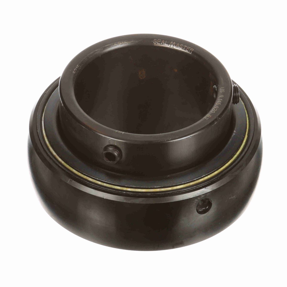 Sealmaster Mounted Insert Only Ball Bearing - 52100 Bearing Steel, Black Oxided - Setscrew Lock - 5215