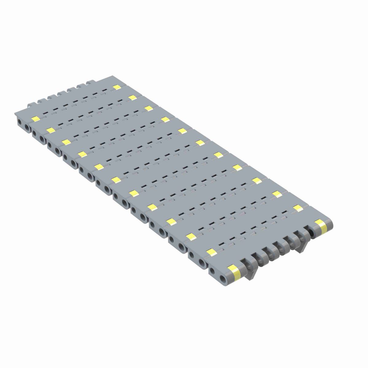 Rexnord 8505M Straight Running Solid Top, Material: Silver Platinum Series™ X, Width: 85mm, Pitch: 0.75in - 10286183