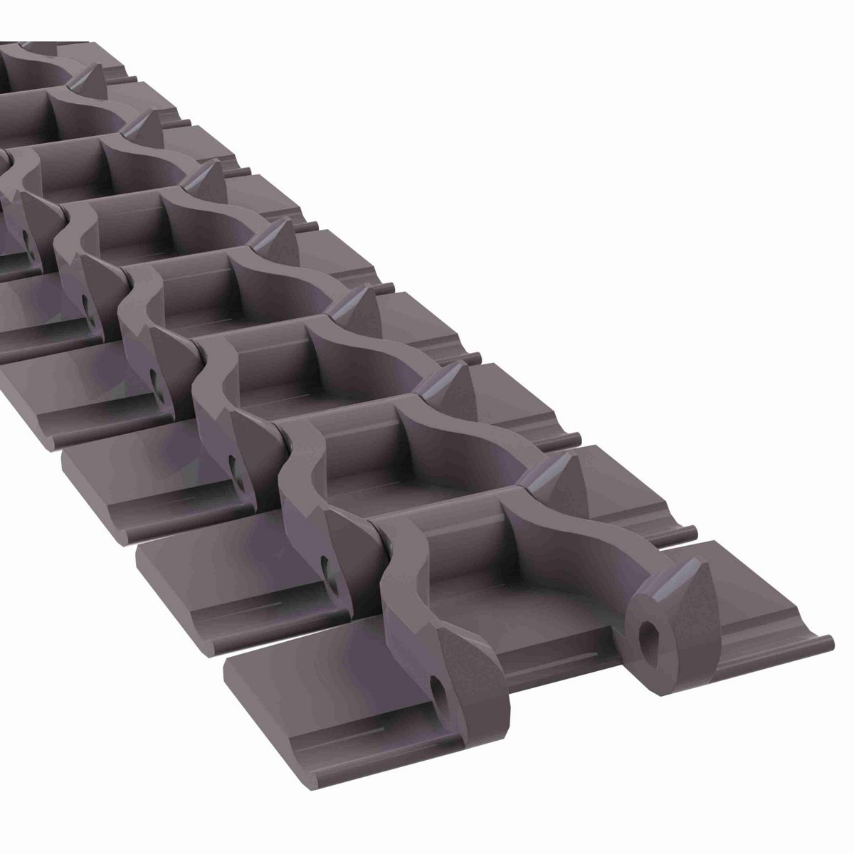 Rexnord 879B Side-flexing Solid Top, Material: Brown High Performance, Width: 3.25in, Pitch: 1.5in - 81400041