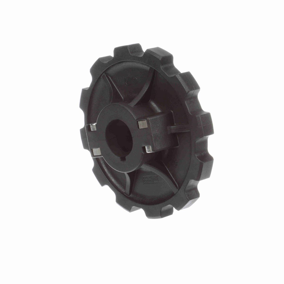 System Plast 880 Series Split Molded Sprocket with 12 Teeth, a 1-1/4in Round Shaft-Ready Bore and Setscrew - 880-12R1.25-DS-SS