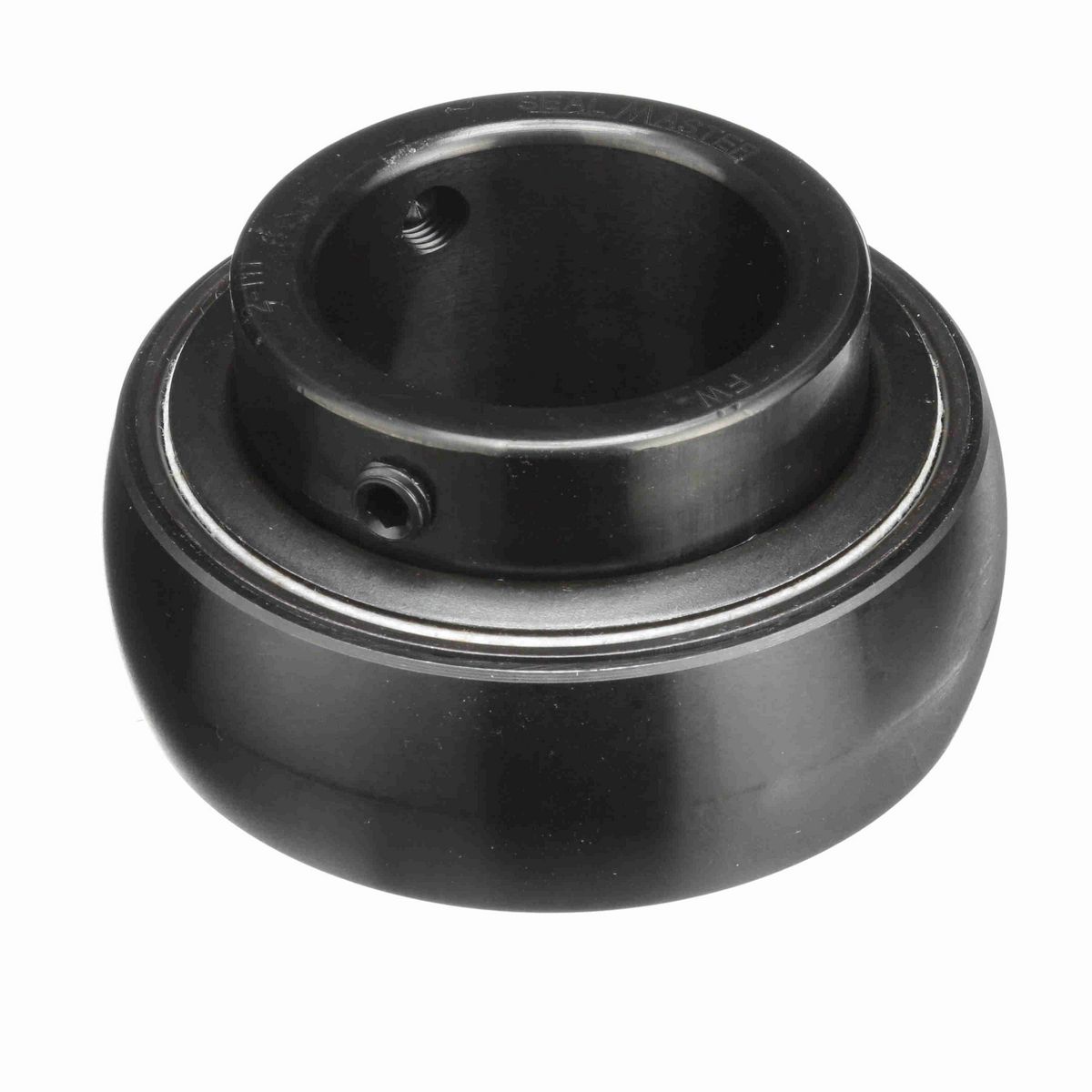 Sealmaster Mounted Insert Only Ball Bearing - 52100 Bearing Steel, Black Oxided - Setscrew Lock - 2-111