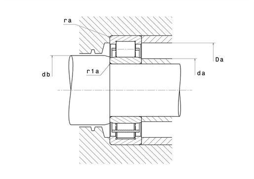 Однорядный цилиндрический роликоподшипник NTN NU2311
