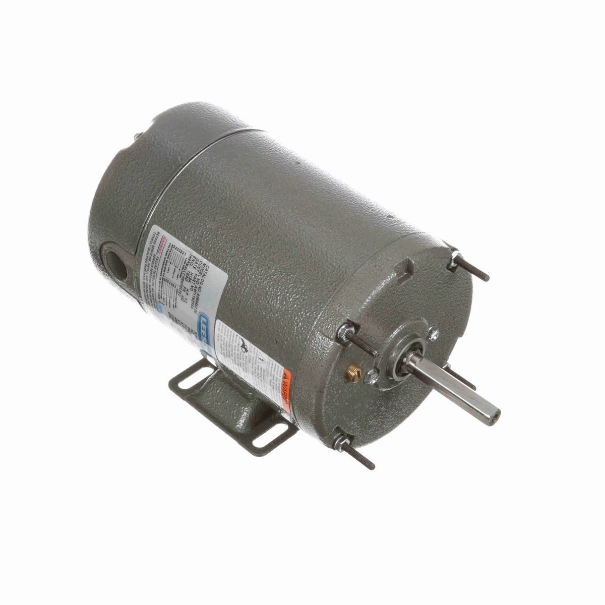 LEESON Agricultural Motor, 0.50 HP, 1 Ph, 60 Hz, 115/230 V, 1200 RPM, 48Z Frame, TEAO - A099462.00