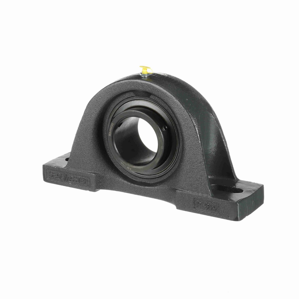 Sealmaster Mounted Cast Iron Two Bolt Pillow Block Ball Bearing - 52100 Bearing Steel, Black Oxided - Setscrew Lock - MP-51